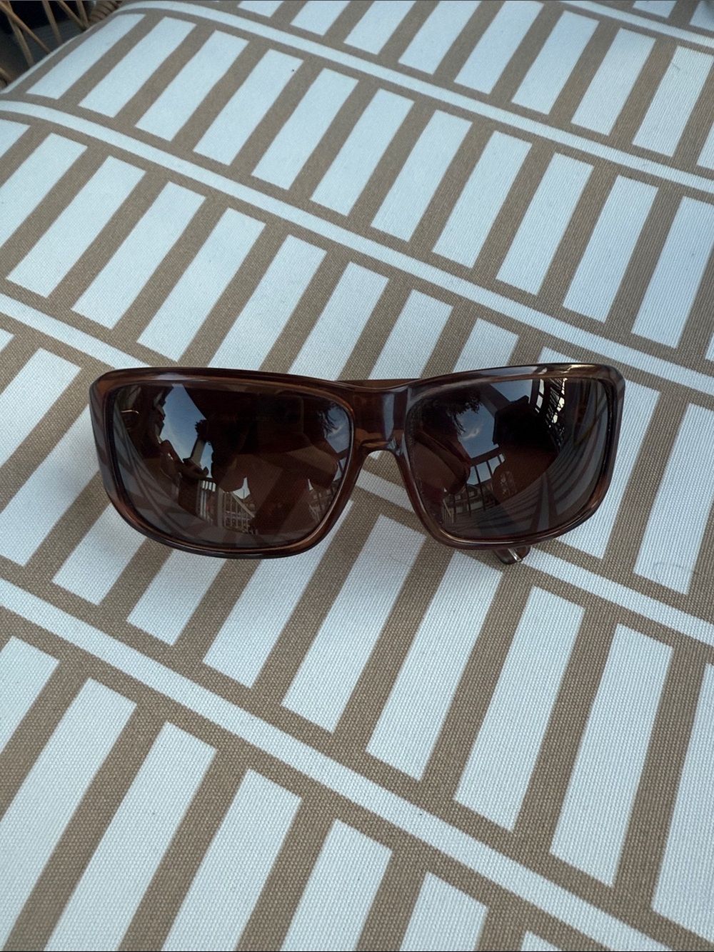 Hugo Boss Brown Oversized Sunglasses